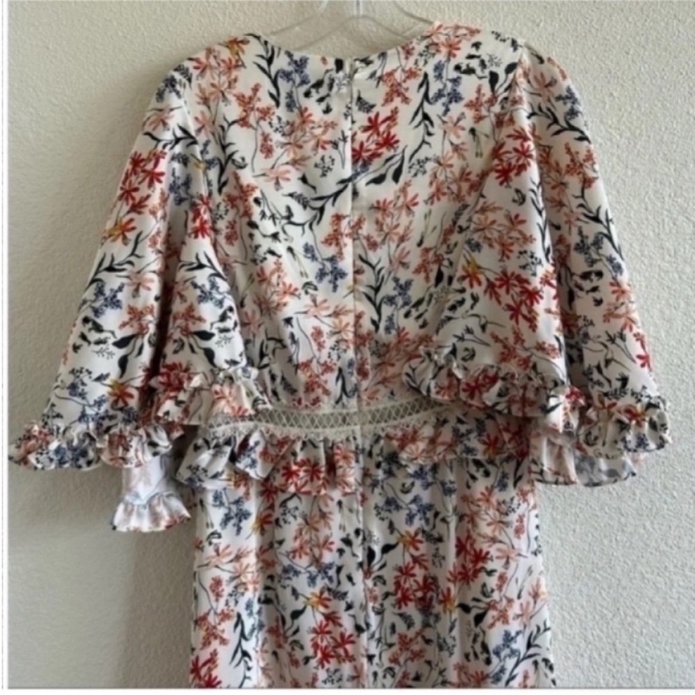 NWT Sachin + Babi Norma Floral Ruffle Maxi Gown - Picture 5 of 8
